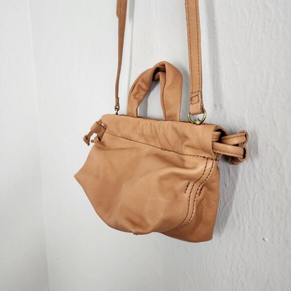 NEW Madewell Mini Piazza Crossbody Bag Timber Beam Tan Leather - Picture 8 of 11